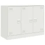 Aparador de acero blanco 99x39x73 cm de vidaXL, Aparadores - Ref: Foro24-841726, Precio: 157,03 €, Descuento: %