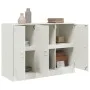 Aparador de acero blanco 99x39x73 cm de vidaXL, Aparadores - Ref: Foro24-841726, Precio: 157,03 €, Descuento: %