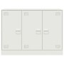 Aparador de acero blanco 99x39x73 cm de vidaXL, Aparadores - Ref: Foro24-841726, Precio: 162,88 €, Descuento: %