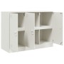 Aparador de acero blanco 99x39x73 cm de vidaXL, Aparadores - Ref: Foro24-841726, Precio: 162,88 €, Descuento: %