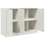 Aparador de acero blanco 99x39x73 cm de vidaXL, Aparadores - Ref: Foro24-841726, Precio: 157,03 €, Descuento: %