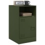 Mesitas de noche 2 unidades acero verde oliva 34,5x39x62 cm de vidaXL, Mesitas de noche - Ref: Foro24-841772, Precio: 96,45 €...