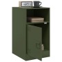Mesitas de noche 2 unidades acero verde oliva 34,5x39x62 cm de vidaXL, Mesitas de noche - Ref: Foro24-841772, Precio: 96,45 €...