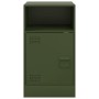 Mesitas de noche 2 unidades acero verde oliva 34,5x39x62 cm de vidaXL, Mesitas de noche - Ref: Foro24-841772, Precio: 96,45 €...