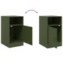 Mesitas de noche 2 unidades acero verde oliva 34,5x39x62 cm de vidaXL, Mesitas de noche - Ref: Foro24-841772, Precio: 96,45 €...