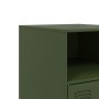 Mesitas de noche 2 unidades acero verde oliva 34,5x39x62 cm de vidaXL, Mesitas de noche - Ref: Foro24-841772, Precio: 96,45 €...