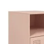 Mesitas de noche 2 unidades acero rosa 34,5x39x62 cm by vidaXL, Nightstands - Ref: Foro24-841766, Price: 95,51 €, Discount: %