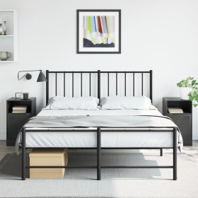 Mesitas de noche 2 unidades acero negro 34,5x39x62 cm de vidaXL, Mesitas de noche - Ref: Foro24-841764, Precio: 90,65 €, Desc...