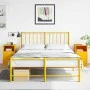 Mesitas de noche 2 uds acero amarillo mostaza 34,5x39x62 cm de vidaXL, Mesitas de noche - Ref: Foro24-841770, Precio: 94,96 €...