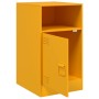 Mesitas de noche 2 uds acero amarillo mostaza 34,5x39x62 cm de vidaXL, Mesitas de noche - Ref: Foro24-841770, Precio: 95,92 €...