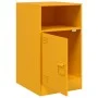 Mesitas de noche 2 uds acero amarillo mostaza 34,5x39x62 cm de vidaXL, Mesitas de noche - Ref: Foro24-841770, Precio: 94,96 €...