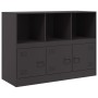 Aparador de acero negro 99x39x73 cm de vidaXL, Aparadores - Ref: Foro24-841787, Precio: 146,71 €, Descuento: %