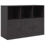 Aparador de acero negro 99x39x73 cm de vidaXL, Aparadores - Ref: Foro24-841787, Precio: 144,84 €, Descuento: %