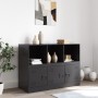 Aparador de acero negro 99x39x73 cm de vidaXL, Aparadores - Ref: Foro24-841787, Precio: 146,71 €, Descuento: %