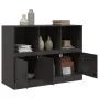 Aparador de acero negro 99x39x73 cm de vidaXL, Aparadores - Ref: Foro24-841787, Precio: 144,84 €, Descuento: %