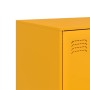 Aparador de acero amarillo mostaza 67x39x95 cm de vidaXL, Aparadores - Ref: Foro24-841808, Precio: 173,66 €, Descuento: %