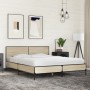 Estructura cama madera ingeniería metal roble Sonoma 150x200 cm de vidaXL, Camas y somieres - Ref: Foro24-3280003, Precio: 15...