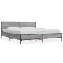 Estructura cama madera ingeniería metal gris Sonoma 180x200 cm de vidaXL, Camas y somieres - Ref: Foro24-3280015, Precio: 167...