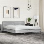Estructura cama madera ingeniería metal gris Sonoma 180x200 cm de vidaXL, Camas y somieres - Ref: Foro24-3280015, Precio: 167...