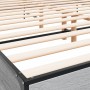 Estructura cama madera ingeniería metal gris Sonoma 180x200 cm de vidaXL, Camas y somieres - Ref: Foro24-3280015, Precio: 167...