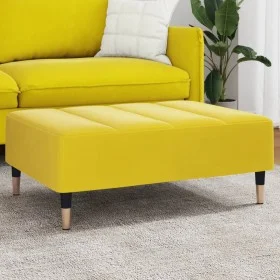 Reposapiés de terciopelo amarillo 77x55x31 cm by vidaXL, Ottomans - Ref: Foro24-4007397, Price: 76,25 €, Discount: %