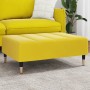 Reposapiés de terciopelo amarillo 77x55x31 cm de vidaXL, Otomanas - Ref: Foro24-4007397, Precio: 78,19 €, Descuento: %