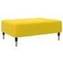 Reposapiés de terciopelo amarillo 77x55x31 cm de vidaXL, Otomanas - Ref: Foro24-4007397, Precio: 78,19 €, Descuento: %