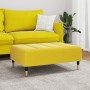 Reposapiés de terciopelo amarillo 77x55x31 cm de vidaXL, Otomanas - Ref: Foro24-4007397, Precio: 78,19 €, Descuento: %