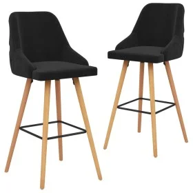 Taburetes de cocina 2 unidades terciopelo negro de vidaXL, Taburetes de cocina - Ref: Foro24-289469, Precio: 213,86 €, Descue...