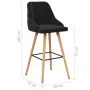 Küchenhocker 2 Einheiten aus schwarzem Samt von vidaXL, Küchenhocker - Ref: Foro24-289469, Preis: 213,86 €, Rabatt: %