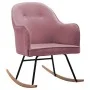 Silla mecedora de terciopelo rosa de vidaXL, Mecedoras - Ref: Foro24-289522, Precio: 140,07 €, Descuento: %