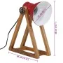 Lámpara de escritorio rojo desgastado 25 W E27 30x17x40 cm by vidaXL, Lamps - Ref: Foro24-371903, Price: 30,38 €, Discount: %