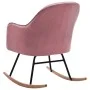 Silla mecedora de terciopelo rosa de vidaXL, Mecedoras - Ref: Foro24-289522, Precio: 140,07 €, Descuento: %