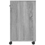 Soporte para impresora con ruedas gris Sonoma 60x40x68,5 cm de vidaXL, Soportes para impresoras - Ref: Foro24-840644, Precio:...