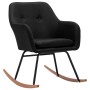 Silla mecedora de tela negra de vidaXL, Mecedoras - Ref: Foro24-289533, Precio: 109,63 €, Descuento: %