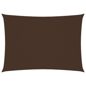 Toldo de vela rectangular tela oxford marrón 5x7 m de vidaXL, Sombrillas - Ref: Foro24-135825, Precio: 103,49 €, Descuento: %