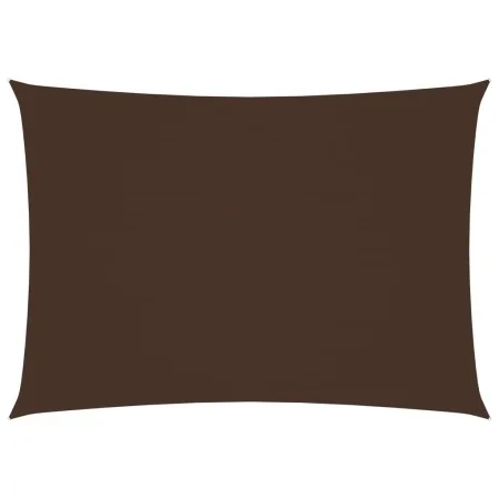 Toldo de vela rectangular tela oxford marrón 5x7 m de vidaXL, Sombrillas - Ref: Foro24-135825, Precio: 101,43 €, Descuento: %