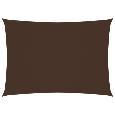 Toldo de vela rectangular tela oxford marrón 5x7 m de vidaXL, Sombrillas - Ref: Foro24-135825, Precio: 103,49 €, Descuento: %