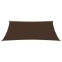 Toldo de vela rectangular tela oxford marrón 5x7 m de vidaXL, Sombrillas - Ref: Foro24-135825, Precio: 101,43 €, Descuento: %