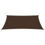 Toldo de vela rectangular tela oxford marrón 5x7 m de vidaXL, Sombrillas - Ref: Foro24-135825, Precio: 103,49 €, Descuento: %