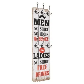 MEN LADIES wall coat rack with 6 hooks 120x40 cm by vidaXL, Hat and coat racks - Ref: Foro24-245852, Price: 49,55 €, Discount: %