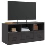 Mueble para TV de acero negro 99x39x44 cm de vidaXL, Muebles TV - Ref: Foro24-841733, Precio: 104,60 €, Descuento: %