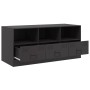 Mueble para TV de acero negro 99x39x44 cm de vidaXL, Muebles TV - Ref: Foro24-841733, Precio: 104,60 €, Descuento: %