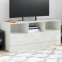 Mueble para TV de acero blanco 99x39x44 cm de vidaXL, Muebles TV - Ref: Foro24-841738, Precio: 98,52 €, Descuento: %