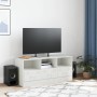 Mueble para TV de acero blanco 99x39x44 cm de vidaXL, Muebles TV - Ref: Foro24-841738, Precio: 98,52 €, Descuento: %