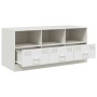 Mueble para TV de acero blanco 99x39x44 cm de vidaXL, Muebles TV - Ref: Foro24-841738, Precio: 98,52 €, Descuento: %