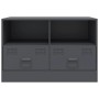 Muebles para TV 2 unidades acero gris antracita 67x39x44 cm de vidaXL, Muebles TV - Ref: Foro24-841744, Precio: 131,14 €, Des...