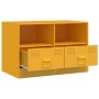 Muebles para TV 2 unidades acero amarillo mostaza 67x39x44 cm de vidaXL, Muebles TV - Ref: Foro24-841746, Precio: 131,14 €, D...