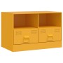 Muebles para TV 2 unidades acero amarillo mostaza 67x39x44 cm de vidaXL, Muebles TV - Ref: Foro24-841746, Precio: 131,14 €, D...