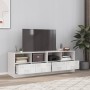 Muebles para TV 2 unidades acero blanco 67x39x44 cm de vidaXL, Muebles TV - Ref: Foro24-841750, Precio: 131,14 €, Descuento: %